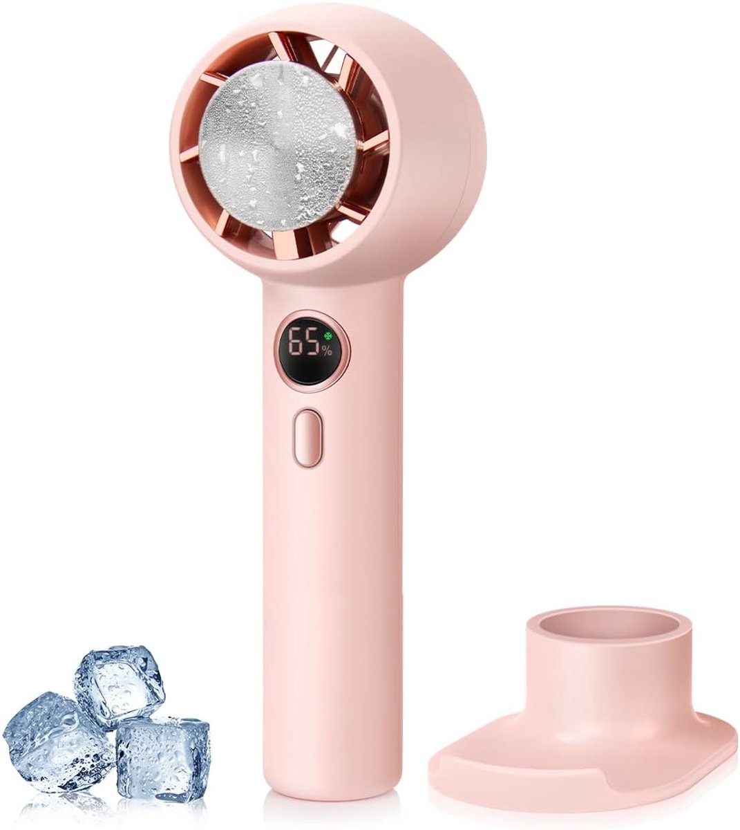 Draagbare Handventilator 5000 mAh - Oplaadbare Mini USB Ventilator met Koelmodus voor Thuis, Kantoor en Buiten
