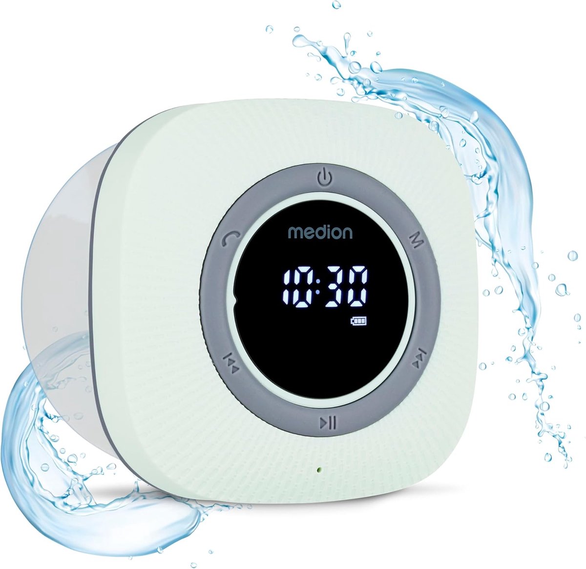 Douche radio met Bluetooth en FM | Spatwaterdichte draagbare luidspreker voor in de badkamer