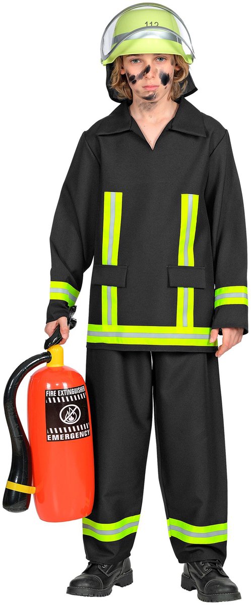 WIDMANN - Duitse brandweerman vermomming voor kinderen - 140 (8-10 jaar)
