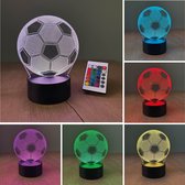 Lampe de nuit – Lampe 3D – 16 Couleurs – Lampe de bureau – Lampe de Voetbal – Lampe d'ambiance – Veilleuse Enfants – Lampe Creative - Avec télécommande