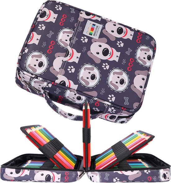 Zadoreck Schoolbenodigdheden Capybara schrijfwaren met canvas draagtas, archieftassen - notitieboek, lijm, etui - creatieve set voor studenten, leraren, cadeau-idee voor de eerste schooldag of verjaardag
