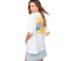 Trendyol Lichtblauw 100% Katoenen Voor- En Achterkant Bedrukt Oversized/Wijde Snit Gebreid T-Shirt Twoss23Ts00057