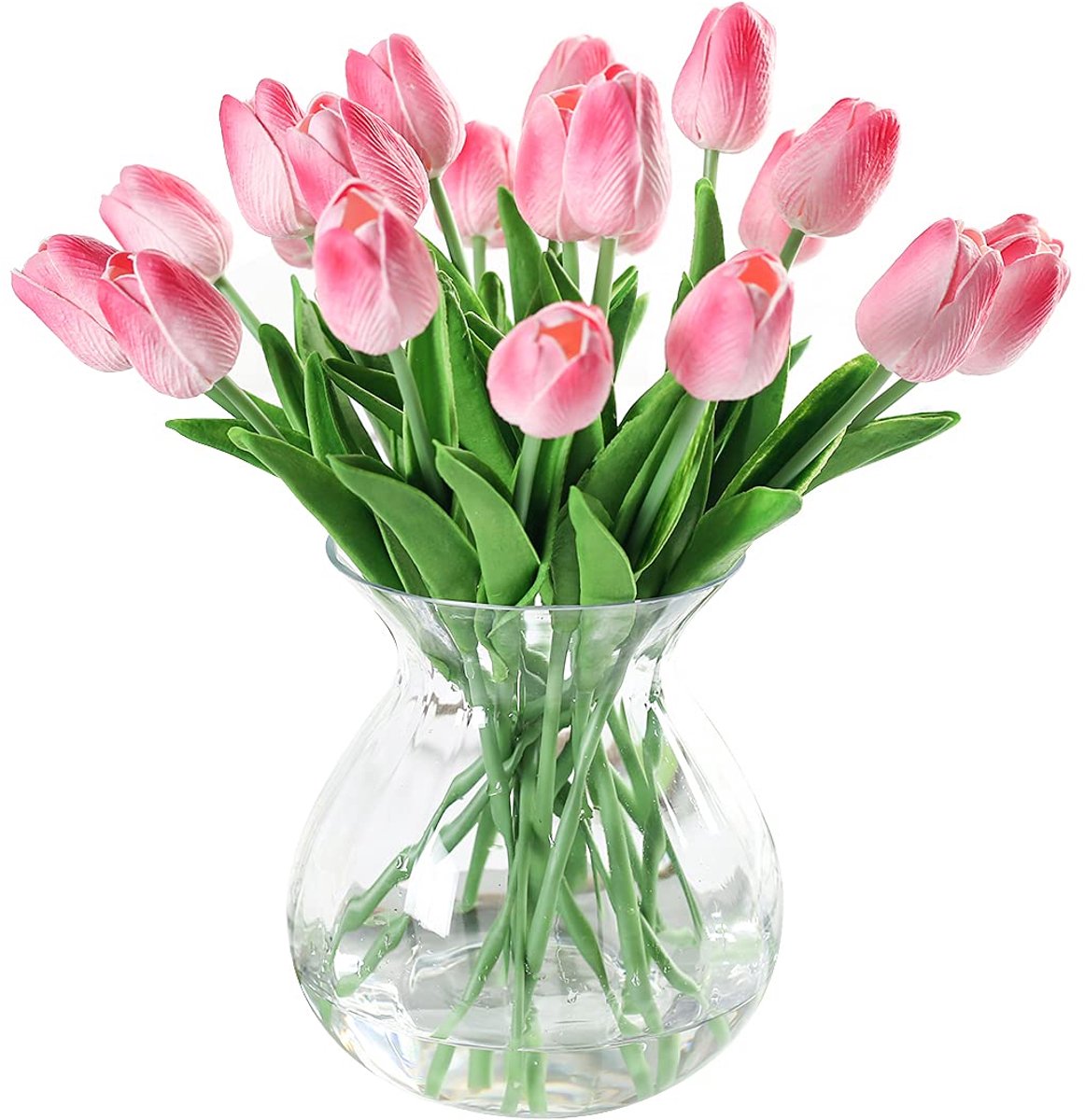 Unyqoos ® Adembenemend Realistische Kunstbloemen Tulpen voor Prachtige Bloemstukken en Decoraties roze