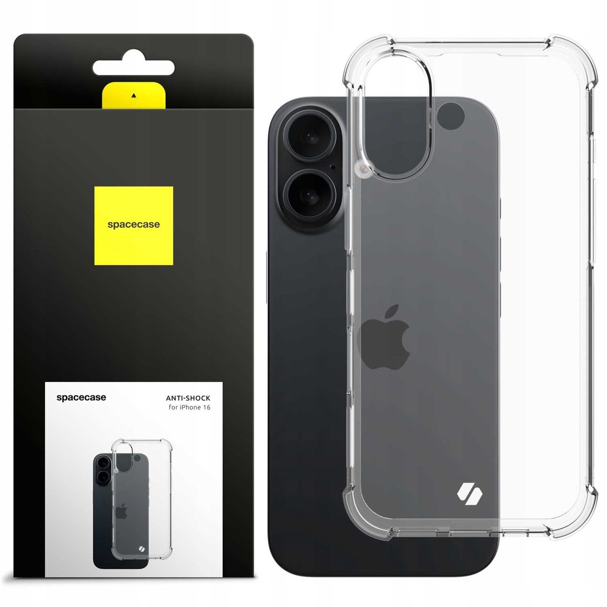 Spacecase Anti-Shock Case Voor Iphone 16 Beschermhoes
