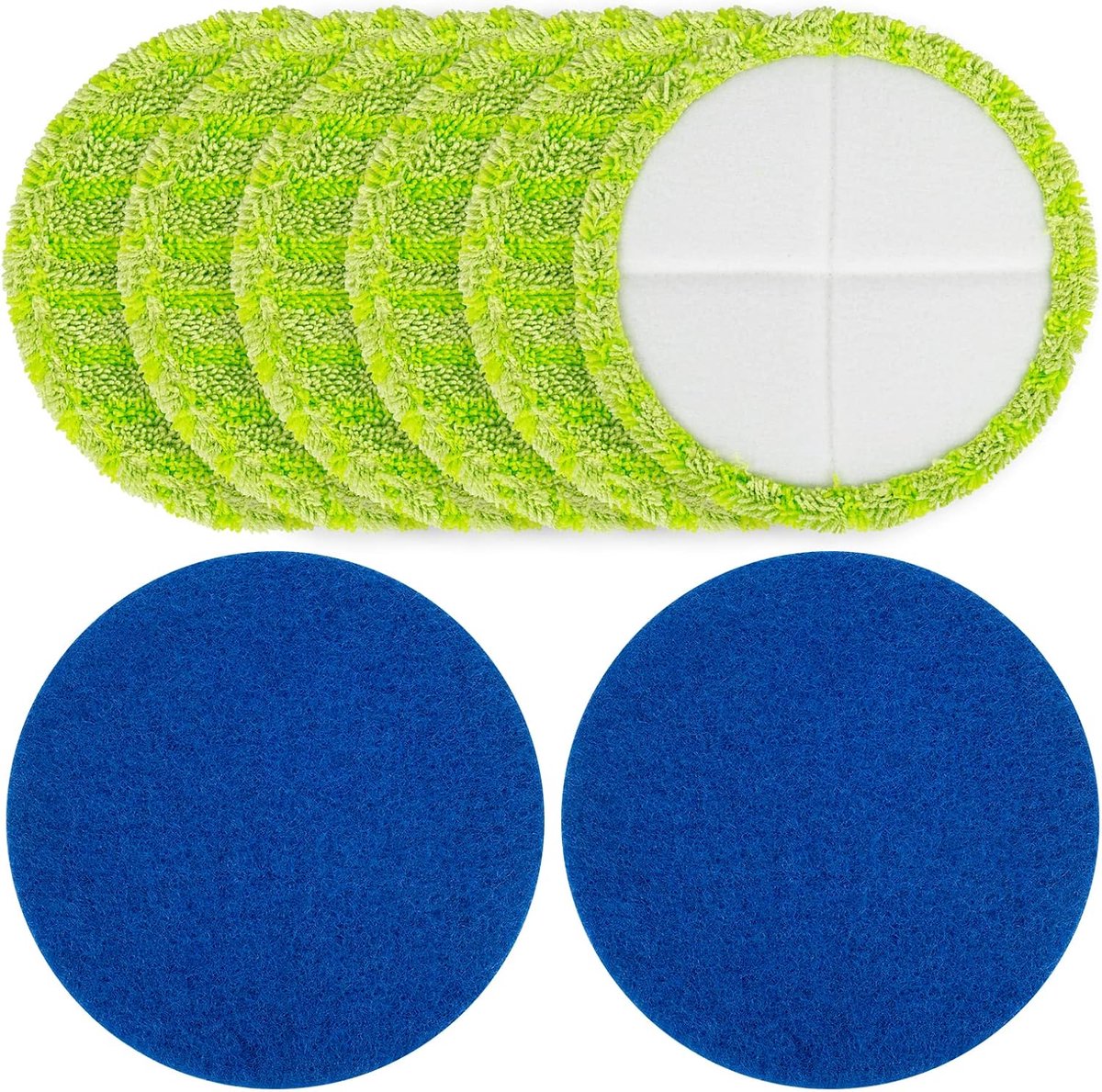 Microvezel Reinigingspads voor Dweilmoppen - 16 cm Herbruikbare Pads