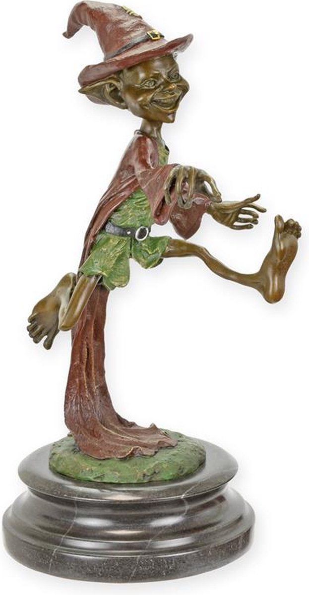 Kobold Bronzen Beeld - Kunstzinnige Sculptuur - 26,9 cm Hoog - Unieke Decoratie voor Elk Interieur