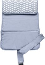 Lot 3 Matelas à Langer Coton Bambou - Imperméables, Lavables, Portables Gris 68x35.5 Cm
