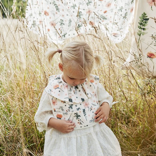 Elodie slab - Slabbetjes- Slabbertjes baby- Slab - Meadow blossem van Elodie — afbeelding 3