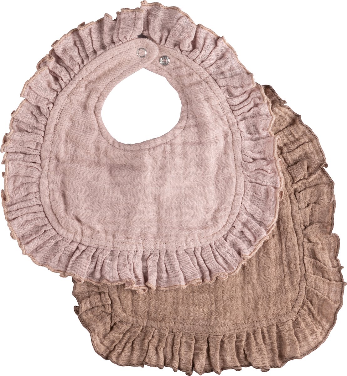 Goedkoopste Sebra Muslin Drool Slab - 2 Stuks - Rose / Brown