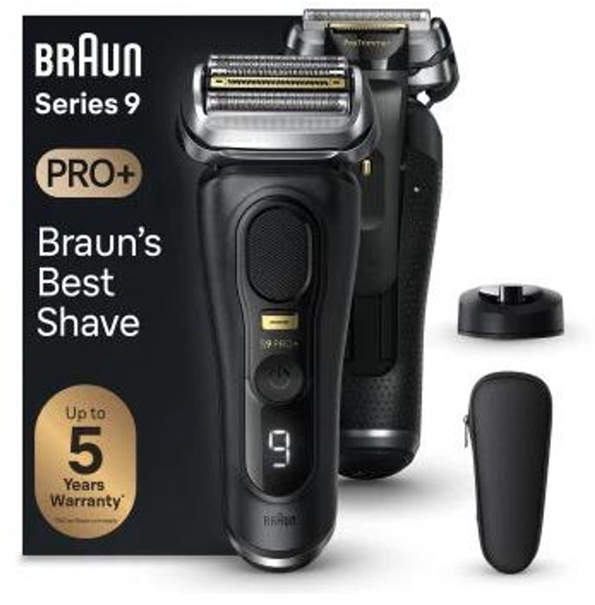 Bol.com Braun Series 9 Pro+ 9510s - Elektrisch Scheerapparaat - Oplaadstandaard - Wet & Dry - Zwart - Scheerapparaat voor Mannen aanbieding