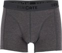 Donkergrijze Ten Cate boxershort met donkere logo tailleband.