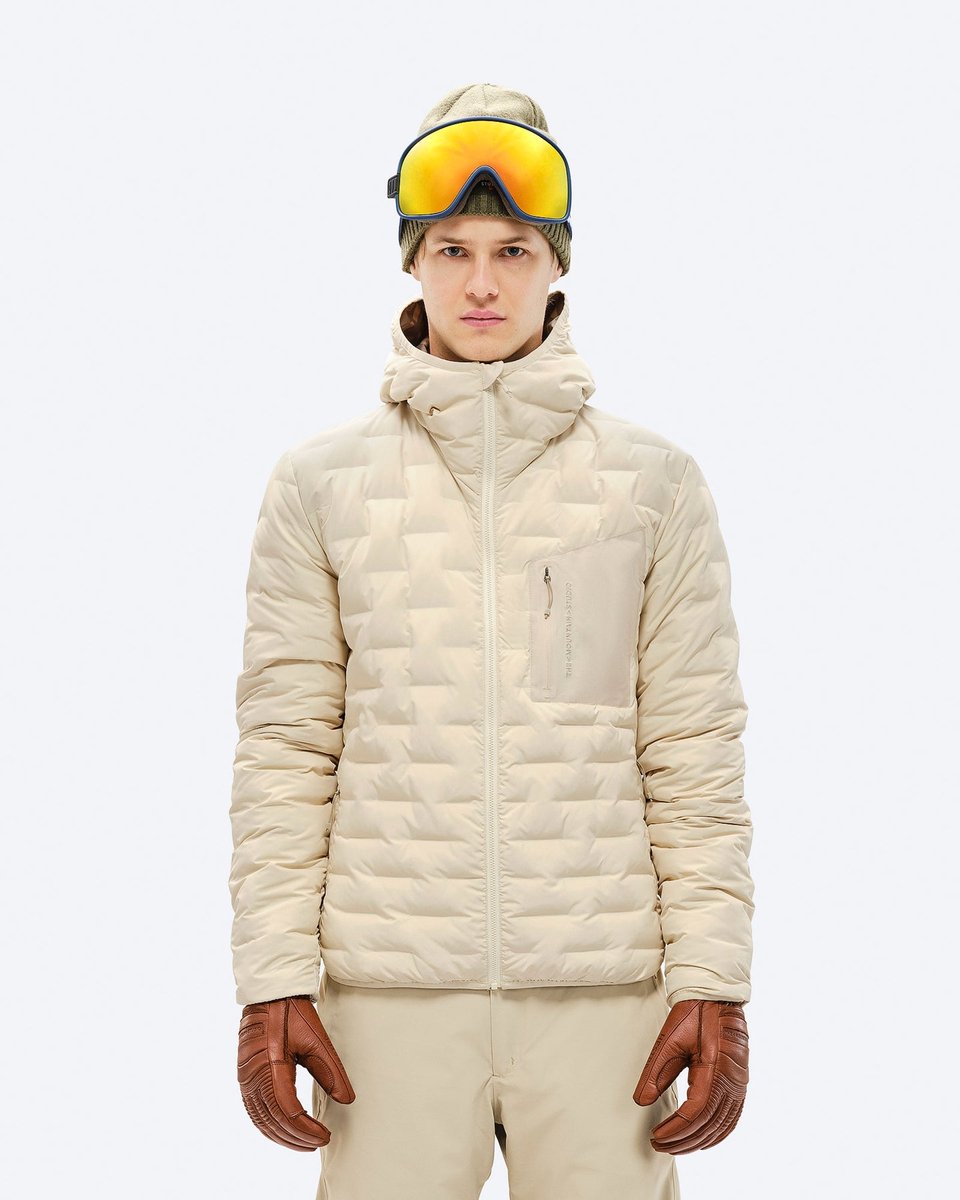 The Mountain Studio Reversible Light Hood Jacket Seneca Rock Resort Print Castle Wall Sand