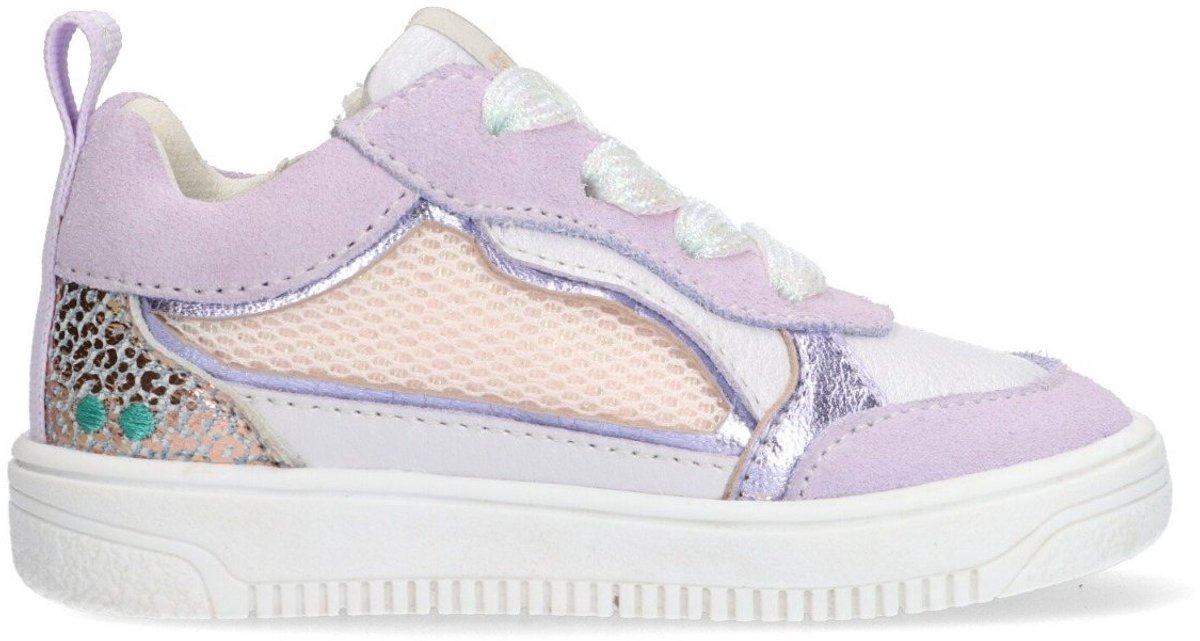 BunniesJR 225251-471 Meisjes Lage Sneakers - Paars - Suède - Veters