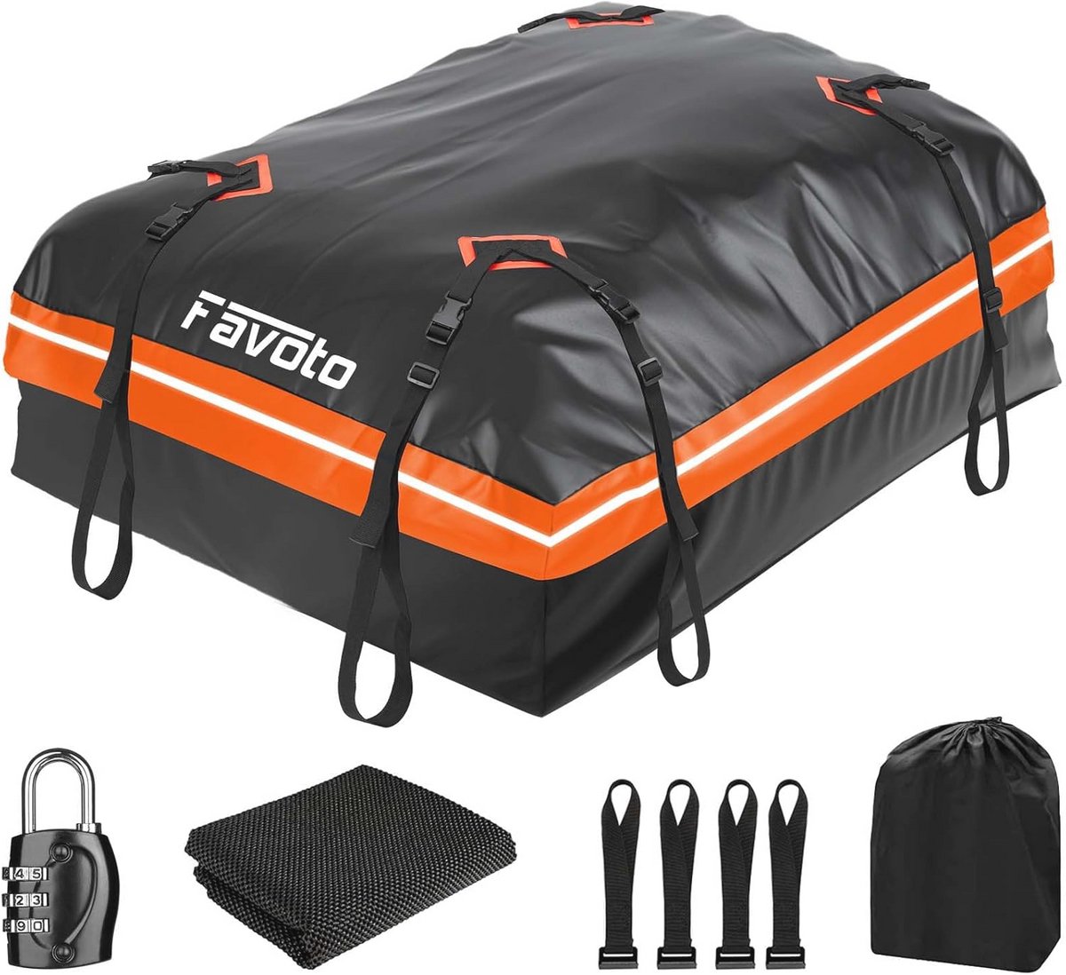 Opvouwbare Dakkoffer 425 Liter - Waterdicht en Antislip voor Auto's en SUV's