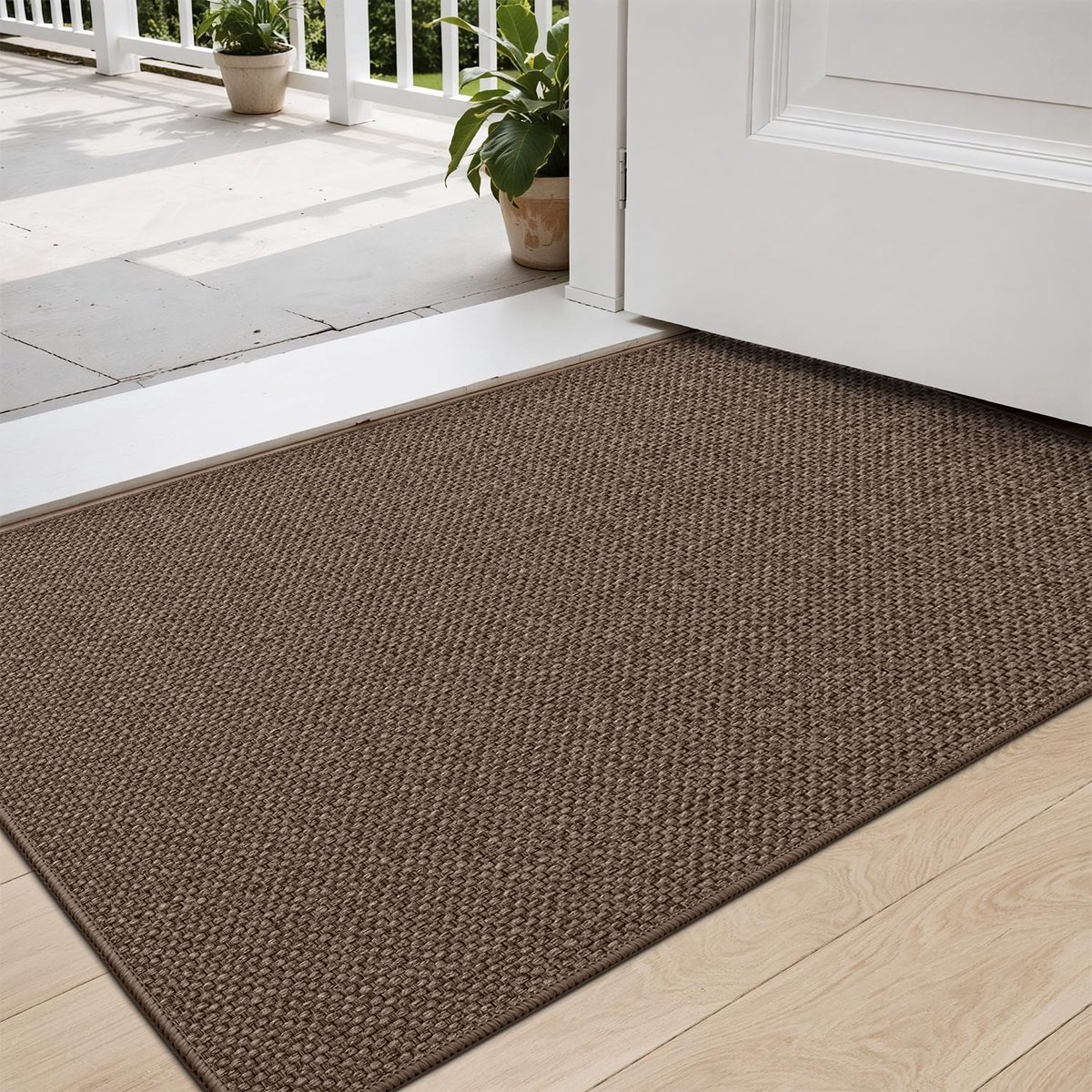 My Ninki ® Extra Absorberende Vuilvangmat voor Binnengebruik met Antislip Onderkant, 44 x 75 cm, Bruin