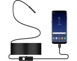 3-in-1 Phone Endoscope Camera with 2M Hose Cable LED Inspection IP67 Waterproof Bore Scope Snake Camera for Windows Android Mac Flexible