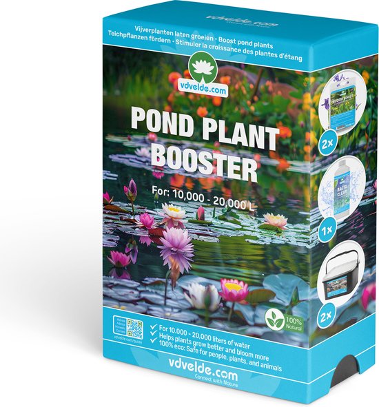 vdvelde.com - Vijverplanten Voeding Pakket - L - 10.000 - 20.000 L - Voor 10.000 - 20.000 L - Bevordert plantengroei - 100% ECO: Veilig voor mens, plant en dier