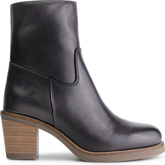 Travelin' Isere - Bottines femme - 100% cuir - Bottes pour femmes à talon - Zwart