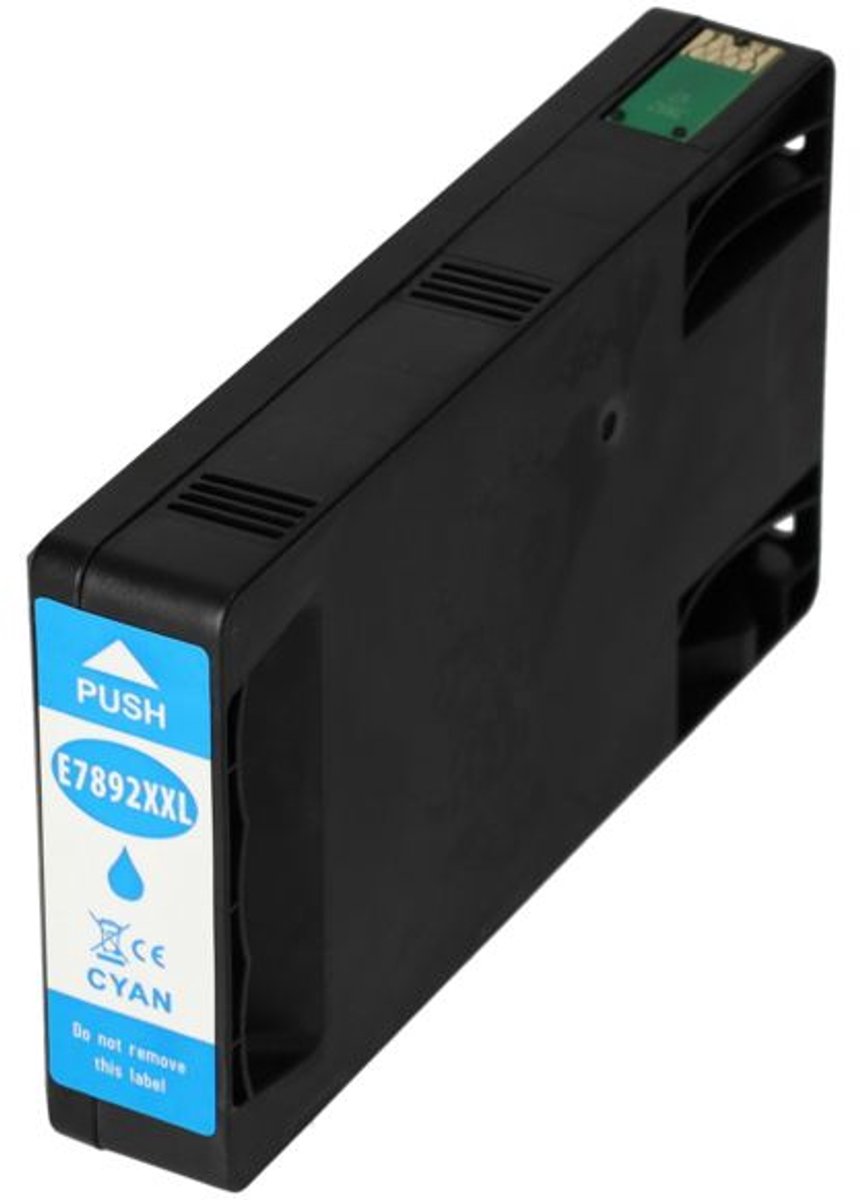 PrintAbout huismerk Inktcartridge T7892 Cyaan geschikt voor Epson