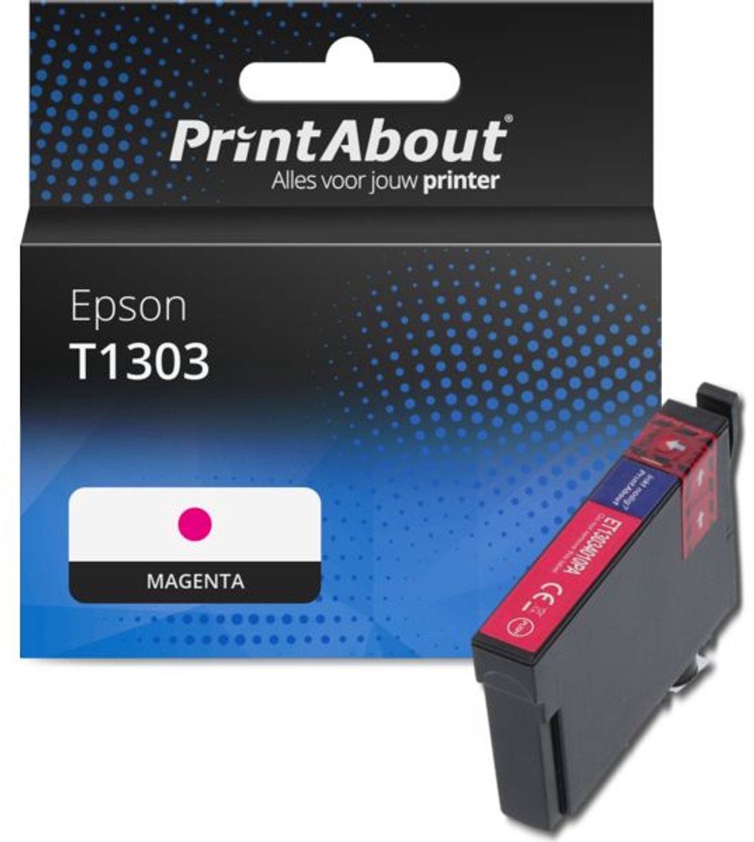 PrintAbout Huismerk Epson T1303 Inktcartridge Magenta