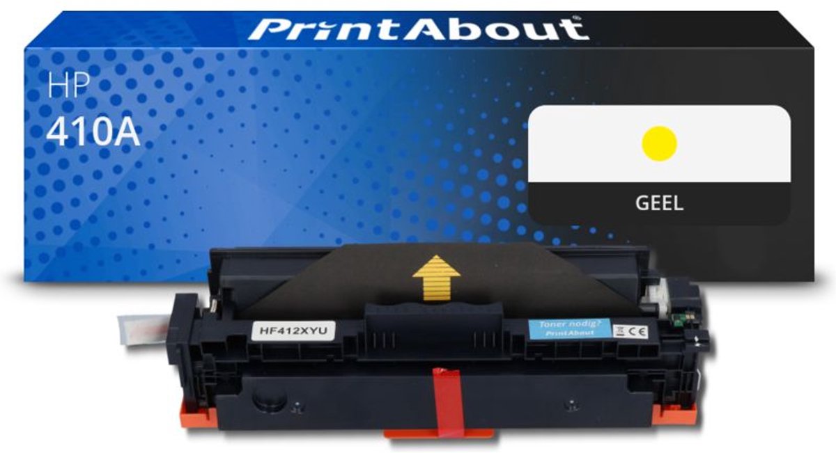 PrintAbout Huismerk HP 410A (CF412A) Toner Geel