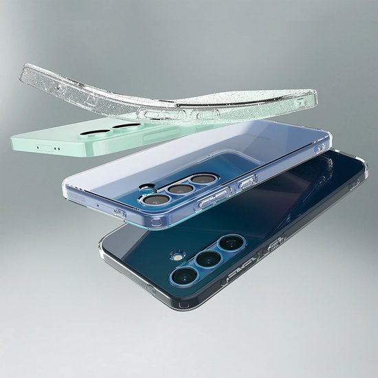 Coque Spigen adaptée à la coque Samsung Galaxy S25 en Siliconen - Coque arrière Spigen Liquid Crystal - Transparente