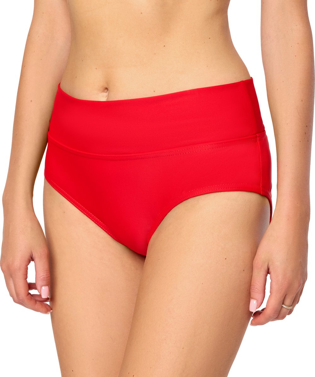 Bellivalini Dames Zwembroek - Bikinibroekje - Elastische tailleband - Polyamide & Elastaan – Zwart – XXL - BLV-VR-Brief-5