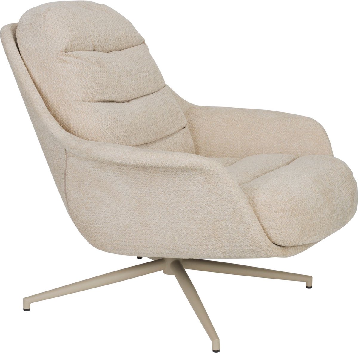 Zuiver Philly Loungestoel/ fauteuil - Beige