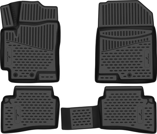 Tapis de sol en caoutchouc Walser XTR adaptés à Kia Stonic (YB) 07/2017-Aujourd'hui