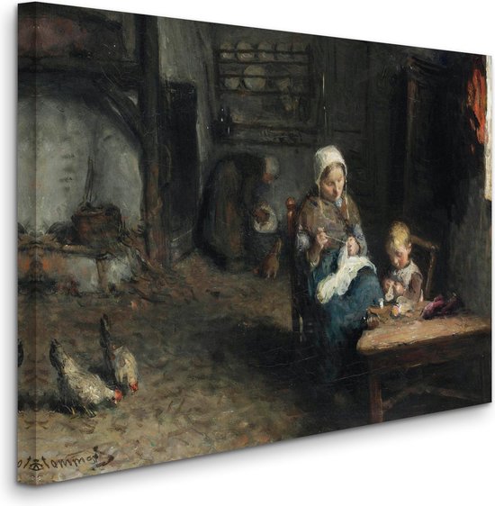 Bernard Blommers - Mother's Little Helper, Moeders Kleine Helper (19e eeuw) - 2:3