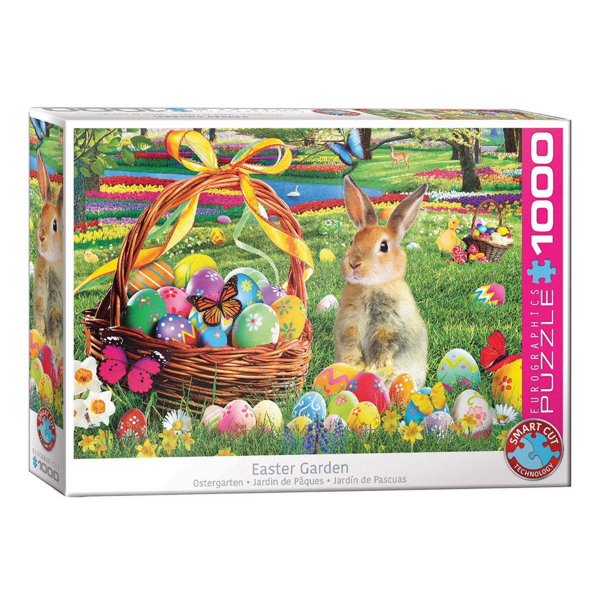 Paastuin (Easter Garden) - 1000 stukjes - Pasen Legpuzzel de Eurographics, édition Multicolore – boîte