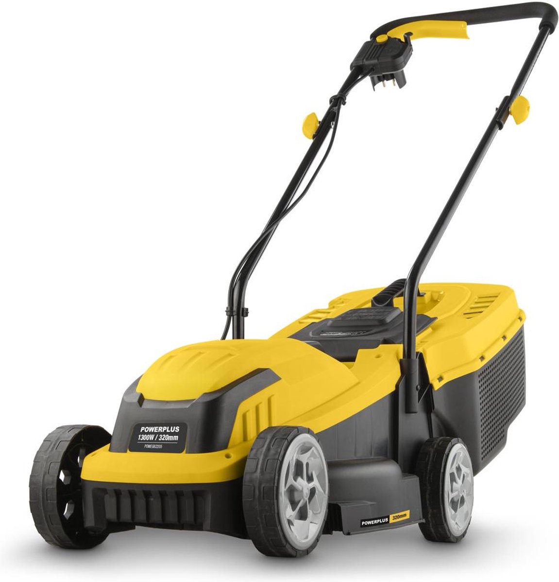 Bol.com Powerplus Elektrische grasmaaier POWEG62205, 1300 W motor en 30 L opvangzak voor een tuin tot 250 m², zonder oplaadbare ... aanbieding
