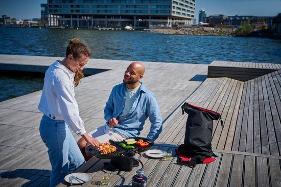 nomadiQ BBQ 3.0 - De ultieme lichtgewicht draagbare gas BBQ / Grill - Barbecue voor op de camping & vakantie - Zwart van nomadiQ — afbeelding 5