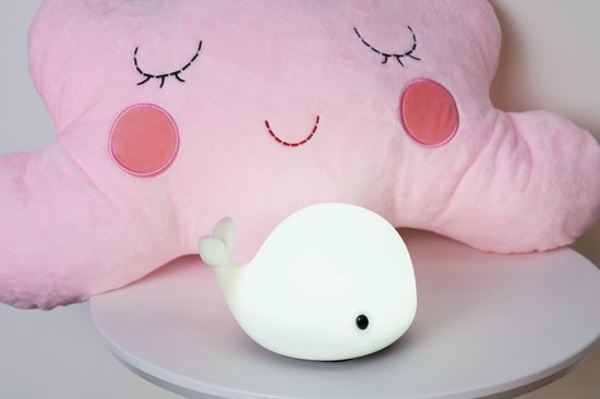 Nachtlamp Accu Whale 146x110mm RGBW+ Wit Silicon van Merkloos — afbeelding 4