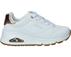Skechers Uno Gen1 - Shimmer Away - Meisjes Sneakers - Wit