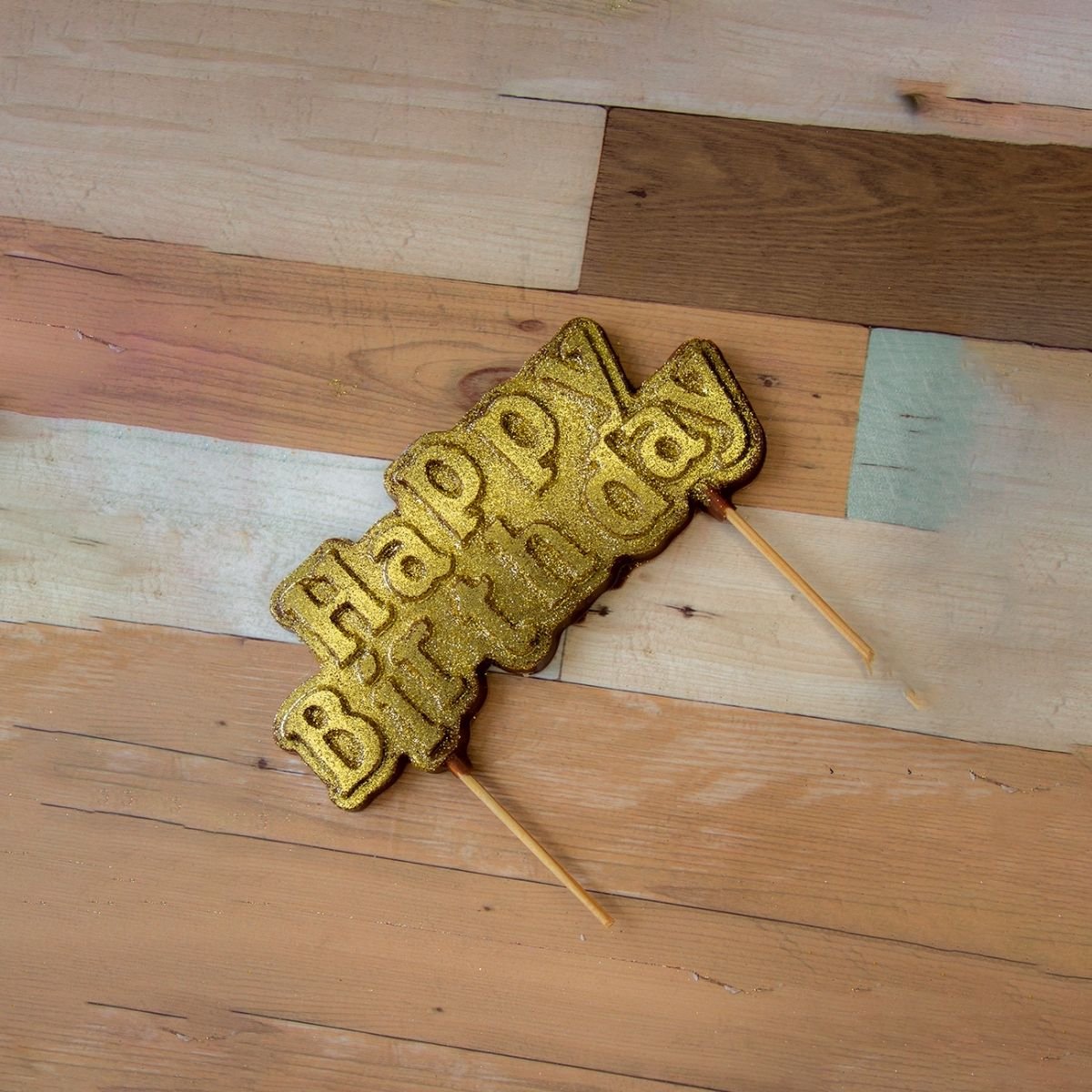 BWB Chocolade Mal Cake Topper Happy Birthday