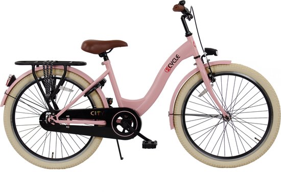 2Cycle City - Meisjesfiets - 24 inch - Roze - Kinderfiets