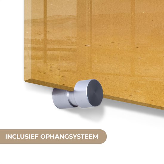 MuchoWow® Peinture sur verre 80x60 cm - Peinture sur verre acrylique - Mer - Golf - Plage - Photo sur verre - Peintures