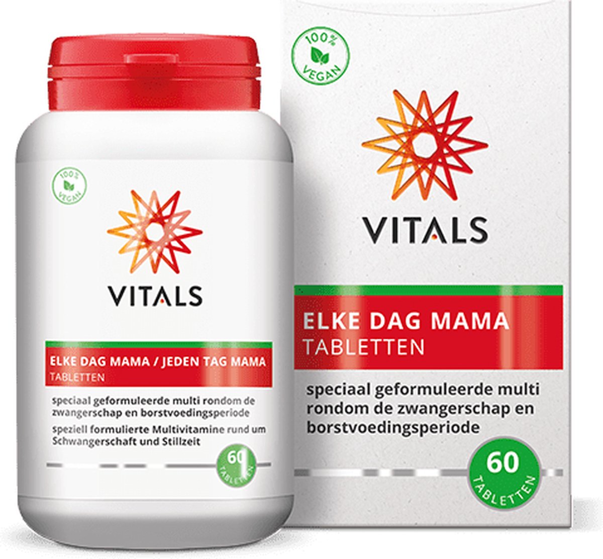 Goedkoopste Vitals Elke Dag Mama - 60 tabletten - multivitamine. Voor aanstaande moeders. Speciaal geformuleerde multi rondom de zwangerschap en borstvoedingsperiode.