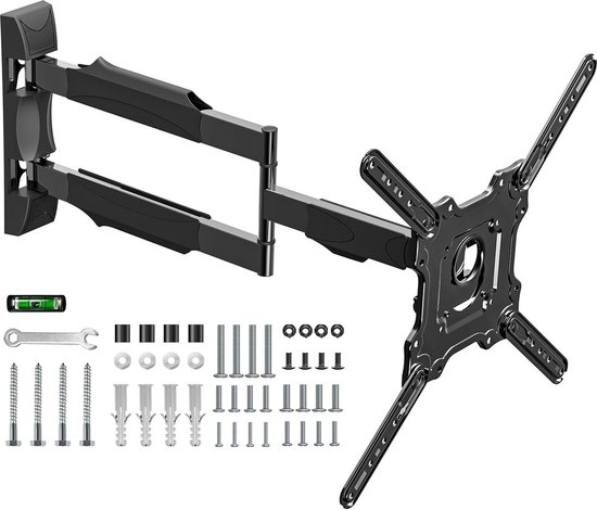Afneembare draai- en kantelbare muurbeugel voor schermen tot 32 inch Afneembare draai- en kantelbare muurbeugel voor schermen tot 32 inch