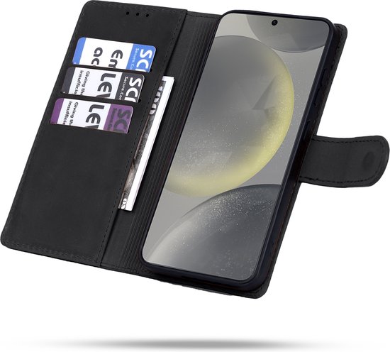 Étui Casemania pour Samsung Galaxy S25 Plus - Gris anthracite - Étui en cuir