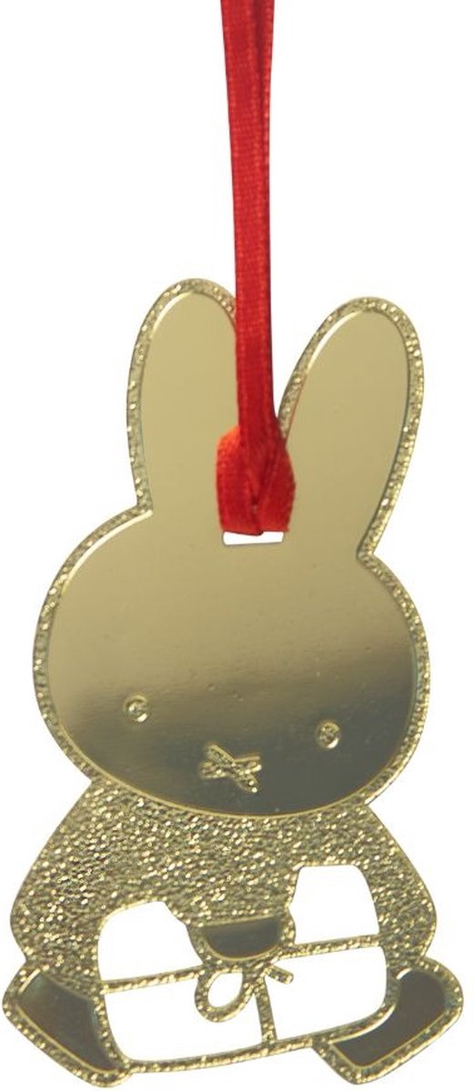 Nijntje cadeautje gouden Kersthanger - Pluto Design