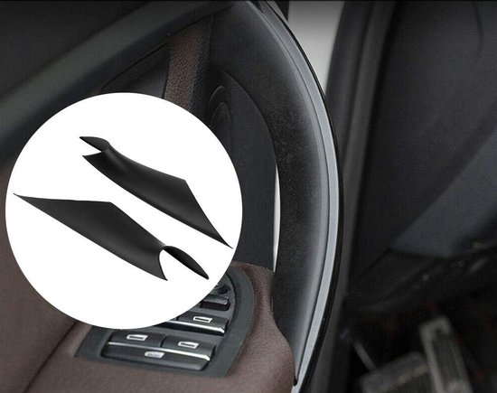 LIMBQS Koolstofvezel deurklinkhoes voor BMW 3 Serie 4, vervangende binnendeurklinkhoes voor BMW F30 F34 F32 F36