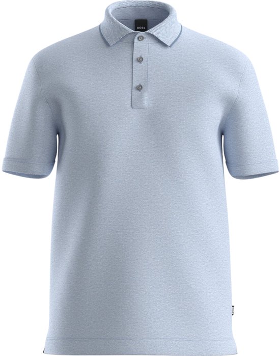 BOSS Black Polo korte mouw Blauw H-Press 28 10271433 01 50537501/450