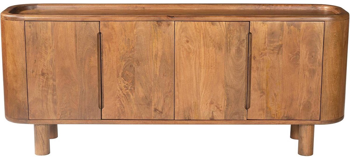 Goossens Dressoir Yrsa, 4 Deuren - Hout Bruin