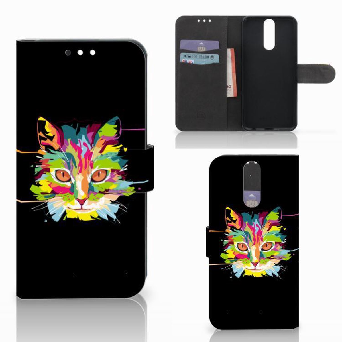 Samsung Galaxy A30 Leuk Hoesje Cat Color