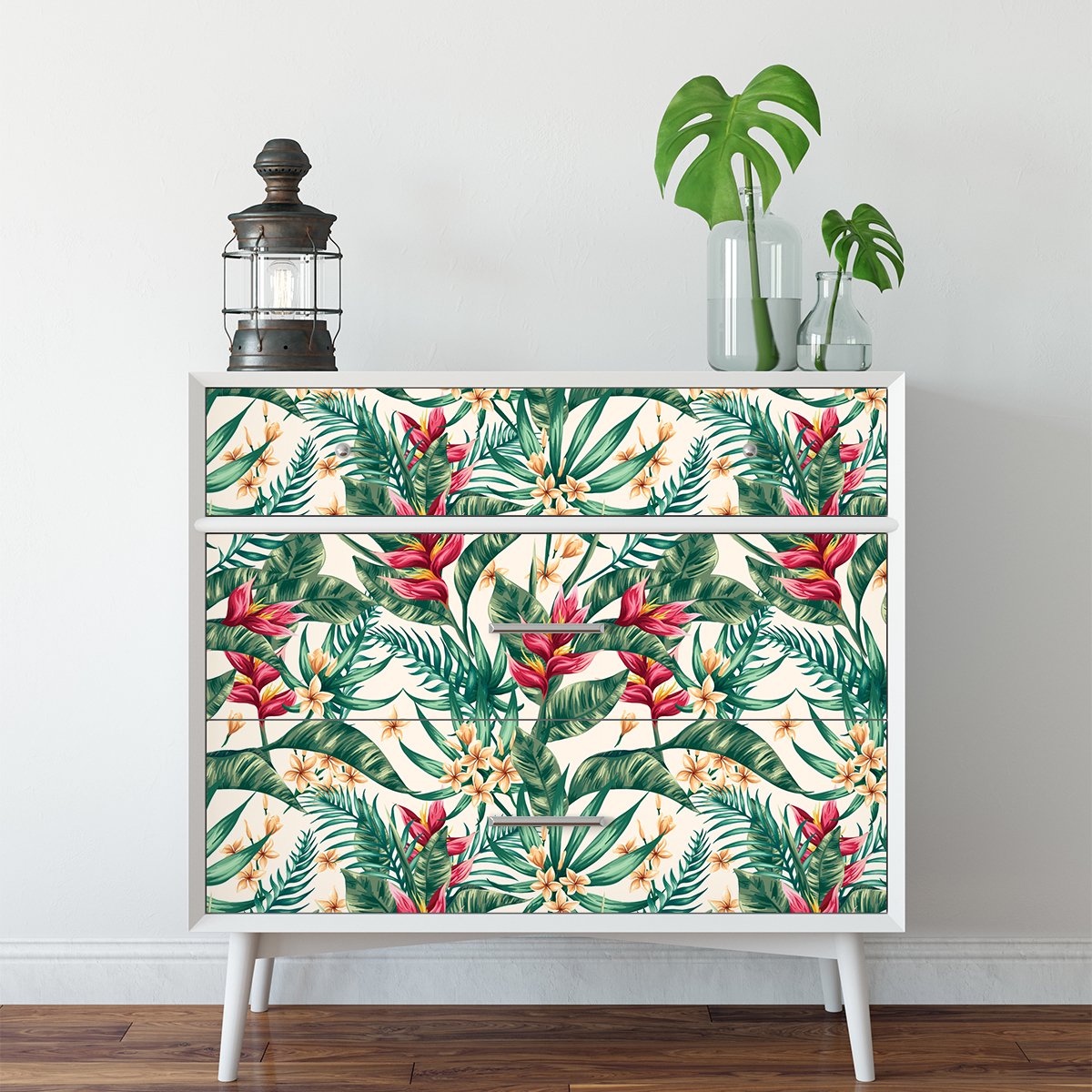 Ambiance Sticker Tropische Paea meubelsticker, 60 x 90 cm Multi color