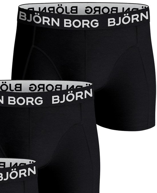 Björn Borg Cotton Stretch Boxershort Heren Zwart - 7 stuks - Heren onderbroeken - Boxer - Maat L