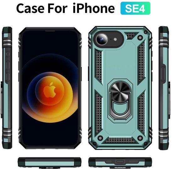 Coque Coverup - Adaptée à iPhone 16 - Coque arrière Coverup Ring Kickstand - Vert menthe