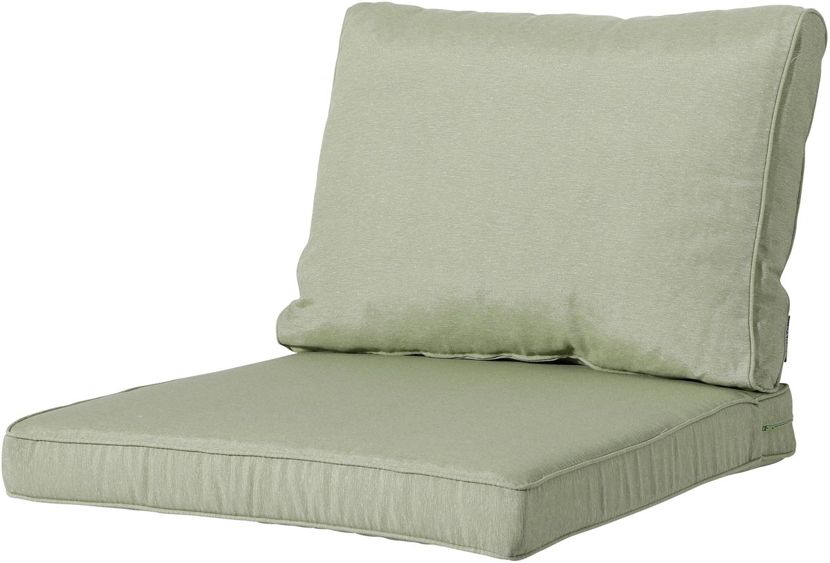 Bol.com Madison - Loungekussen - Tuinkussen - Zitkussen - Rugkussen - 2-delig - 60 x 60cm - Panama Sage Groen aanbieding